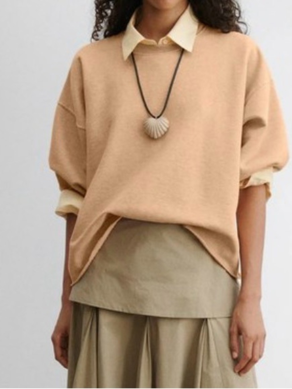 Rachel Comey Soft Tan Crewneck Sweater